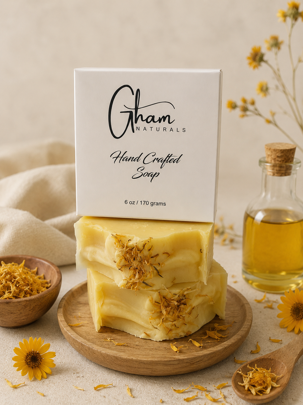 Golden Calendula Face + Body Bar